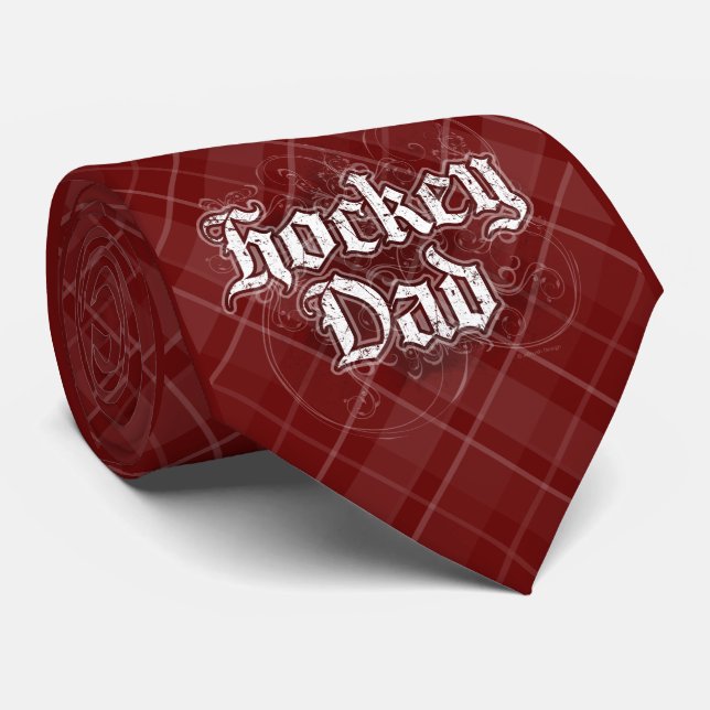 Hockey Dad Tie (Rolled)