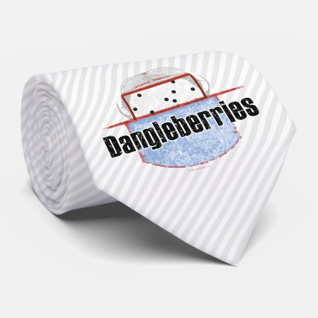 Hockey Dangleberries Tie (Rolled)