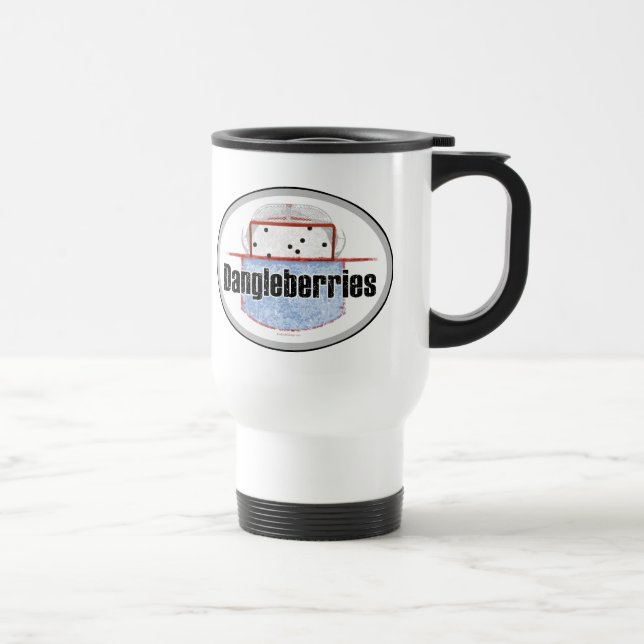 Hockey Dangleberries Travel Mug (Right)