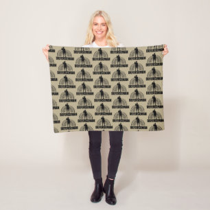 Hockey Defenseman Fleece Blanket