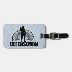 Hockey Defenseman Luggage Tag