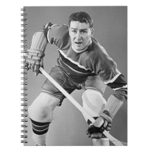 Hockey Defenseman Spiral Notebook