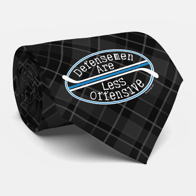 Hockey Defensemen Less Offensive Tie (Rolled)