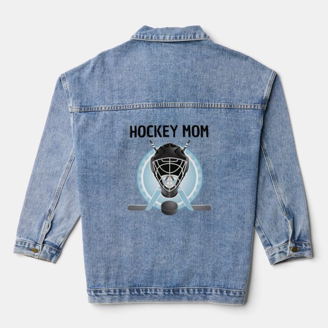 Hockey Design Denim Jacket (Back)