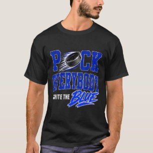 Hockey Enforcer Blue Vintage T-Shirt