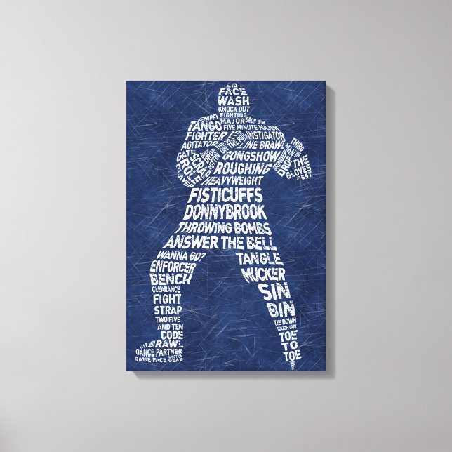 Hockey Enforcer Canvas Print (Front)