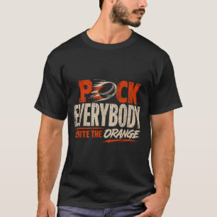 Hockey Enforcer Orange 2 T-Shirt