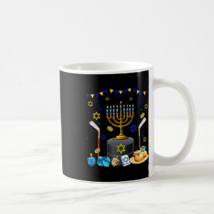 Hockey Equipment Player Loverhanukkah Jewish Menor Coffee Mug