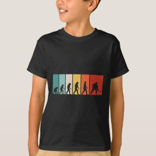 Hockey Evolution Retro Ice Hockey Player Men Boys T-Shirt
