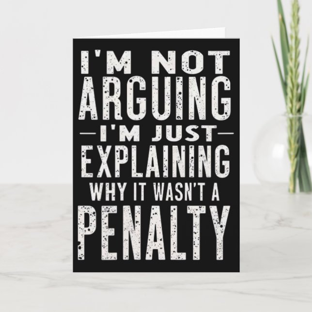 Hockey Explaining Why It Wasnt A Penalty  Card (Front)