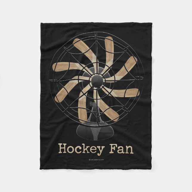 Hockey Fan Fleece Blanket (Front)