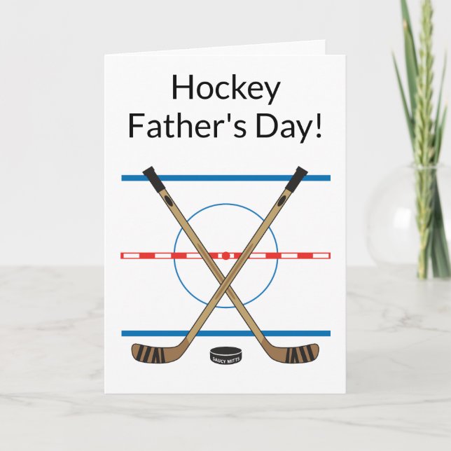 Hockey Father's Day Hockey Sticks at Centre Ice Card (Front)