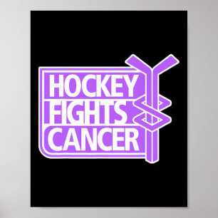 Hockey Fights Cancer Tees Adult Uni Clic Fit Short Poster