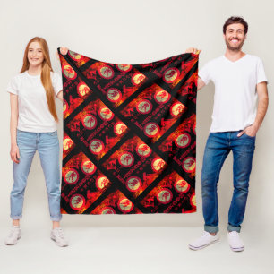 Hockey fleece blanket