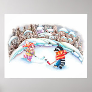 Hockey Fun Poster