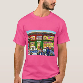 HOCKEY GAME ATIM HORTONS MONTREAL WINTER CITY SCEN T-Shirt