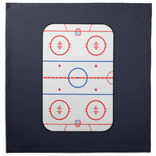 Hockey Game Companion Carbon Fibre Style Napkin