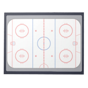 Hockey Game Companion Carbon Fibre Style Notepad