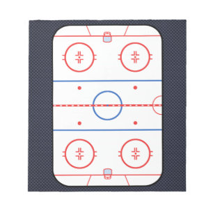 Hockey Game Companion Carbon Fibre Style Notepad