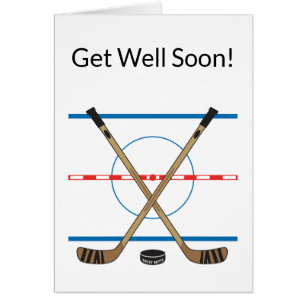 Hockey Get Well Soon Hockey Sticks at Centre Ice