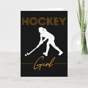 Hockey Girl Field Hockey Gift Field Hockey Player Card