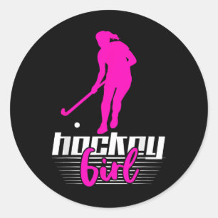 Hockey Girl Field Hockey Gift Field Hockey Player Classic Round Sticker