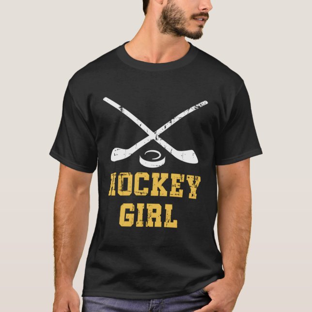 Hockey Girl Quote Ice-Hockey Player Hockey T-Shirt (Front)