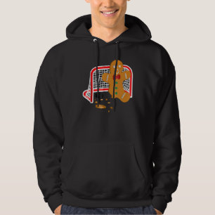 Hockey Goalie  Christmas Gingerbread Man Goalie Hoodie