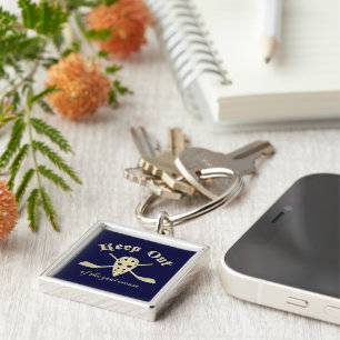 Hockey Goalie Goal Crease Key Ring
