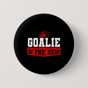 Hockey Goalie Helmet Sports Award Look  6 Cm Round Badge