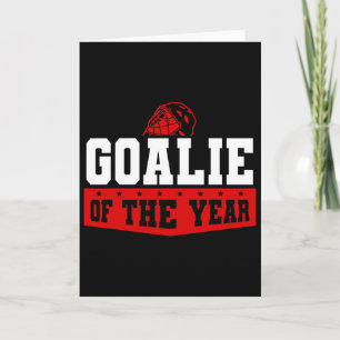 Hockey Goalie Helmet Sports Award Look Card
