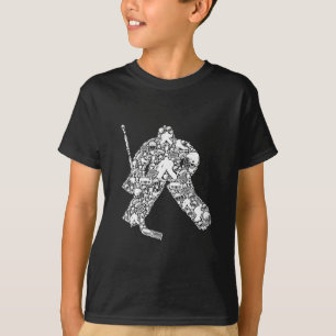 Hockey Goalie Hockey Player Men Kids Boys Youth T-Shirt