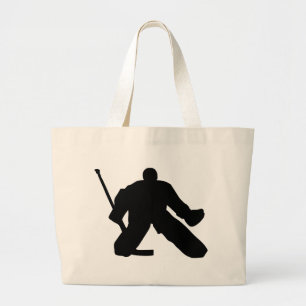 Hockey - Goalie Large Tote Bag