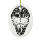 Hockey Goalie Mask Christmas Ornament