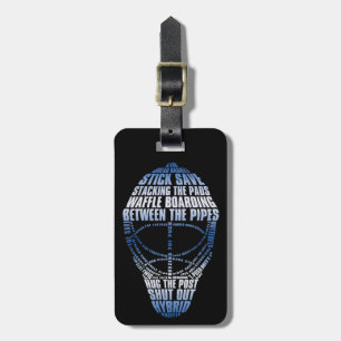 Hockey Goalie Mask Luggage Tag