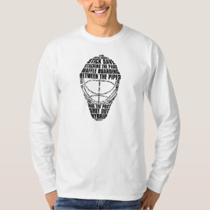 Hockey Goalie Mask T-Shirt, With Name & Number T-Shirt
