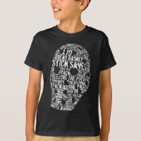 Hockey Goalie Mask Typography Design