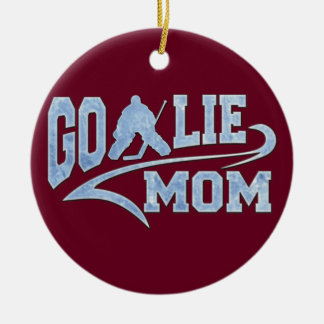 Hockey Goalie Mum Athletic Tail Ceramic Tree Decoration