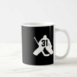 Hockey Goalie Number Thirty-one 31 Coffee Mug