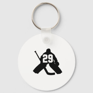 Hockey Goalie Number Twenty-nine 29 Key Ring
