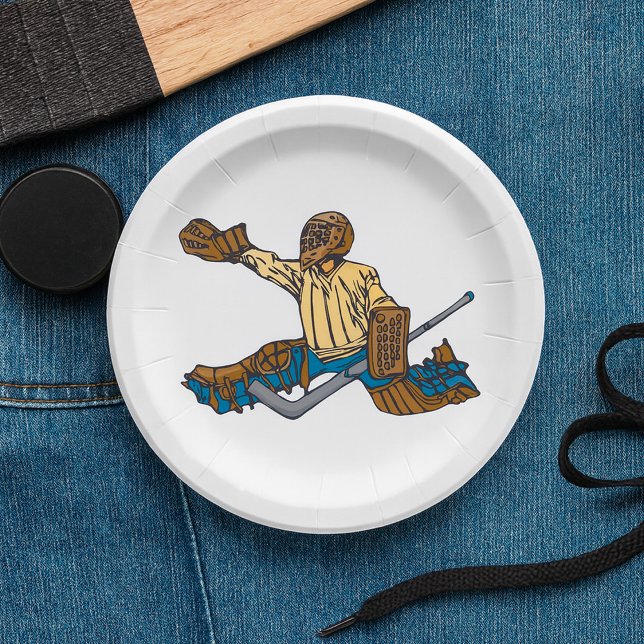 Hockey Goalie Paper Plate (Creator Uploaded)