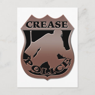 Hockey Goalie Police Badge Postcard