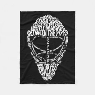 Hockey Goalie Quote For Hockey Goalie Fleece Blanket