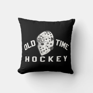 Hockey Goalie Retro Heritage Old Time Vintage Cushion