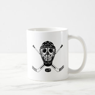 Hockey Goalie Skull Coffee Mug