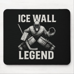 Hockey Goalie Sportswear – Ice Wall Legend Save Th Mouse Pad