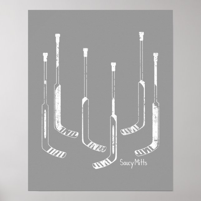Hockey Goalie Sticks Poster (Front)