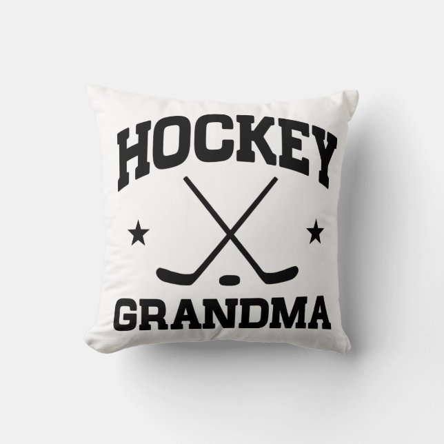 Hockey Grandma Cushion (Front)