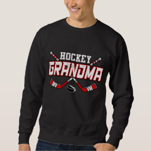 Hockey Grandma For Women Mama Mother's Day Vintage Sweatshirt