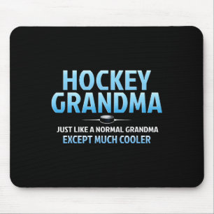 Hockey Grandma Funny Ice Hockey Grandmother Mother Mouse Pad